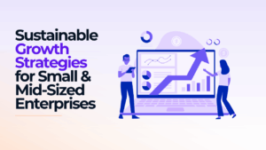 Sustainable Growth Strategies for Small Businesses illustration.