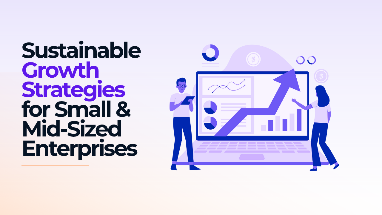 Sustainable Growth Strategies for Small Businesses illustration.